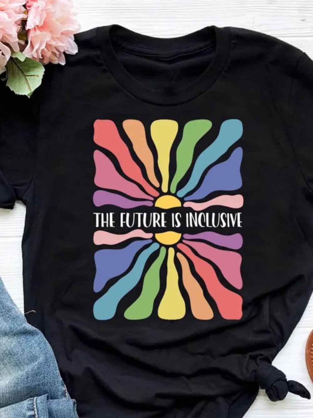 Graphic Rainbow Pride Shirt, LGBTQ Tee, Pride Month Shirt Gift